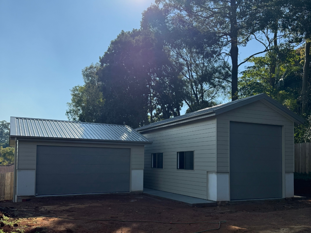 Twin Garage & Shed