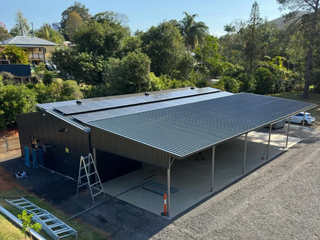 Large Shed with Carport